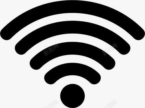 wifi连接热点图标svg_新图网 https://ixintu.com wifi 互联网 无线 热点 连接