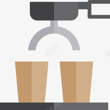 咖啡机咖啡32扁平图标图标