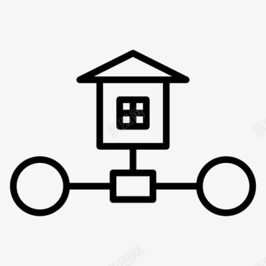 家庭连接网络图标图标