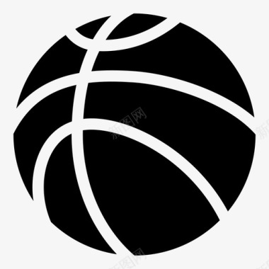 篮球运动体育字形图标图标