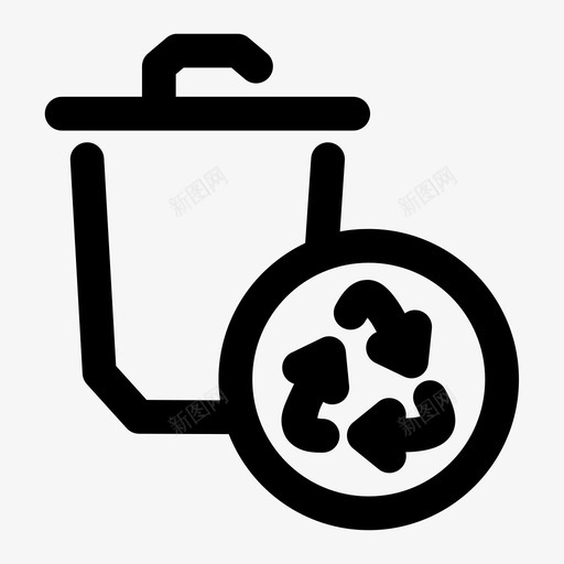 帮助工厂垃圾箱可回收废物图标svg_新图网 https://ixintu.com 可回收废物 回收 回收箱 垃圾箱 帮助工厂 废物利用 杂项