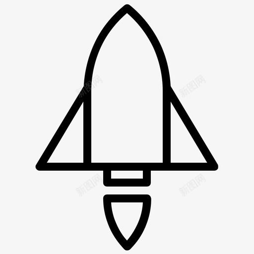 火箭飞机航天飞机图标svg_新图网 https://ixintu.com 火箭 航天飞机 运输工具 飞机
