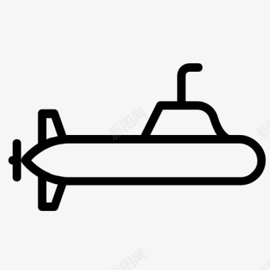 潜艇船运输工具图标图标