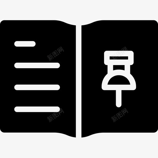 笔记本教育和学校2实心图标svg_新图网 https://ixintu.com 学校 实心 教育 笔记本