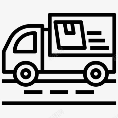高速服务送货送货卡车图标图标