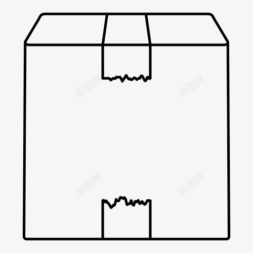 箱子纸板集装箱图标svg_新图网 https://ixintu.com 交货 包装 箱子 纸板 集装箱