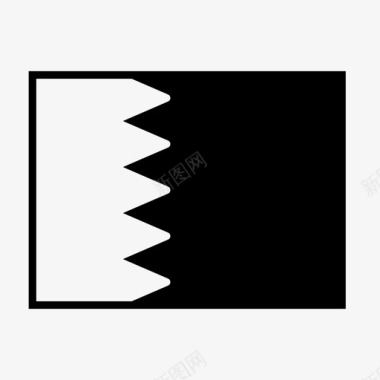 巴林国旗国家世界旗帜图标图标