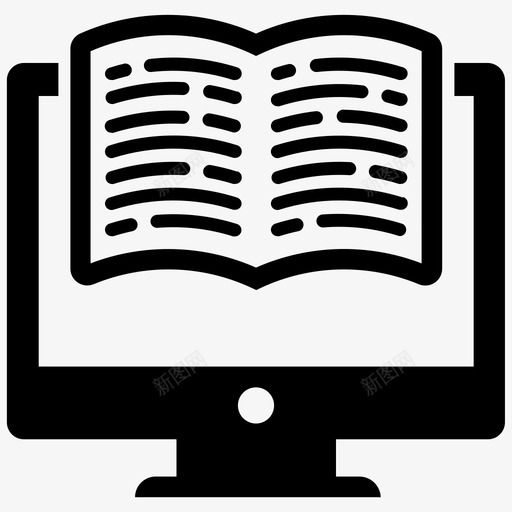 阅读书籍在线在线学习图标svg_新图网 https://ixintu.com 书籍 在线 在线学习 阅读