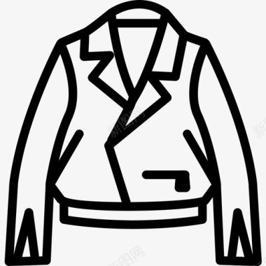 夹克时尚2直线型图标图标
