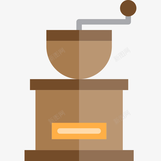 研磨机咖啡33扁平图标svg_新图网 https://ixintu.com 咖啡 扁平 研磨机