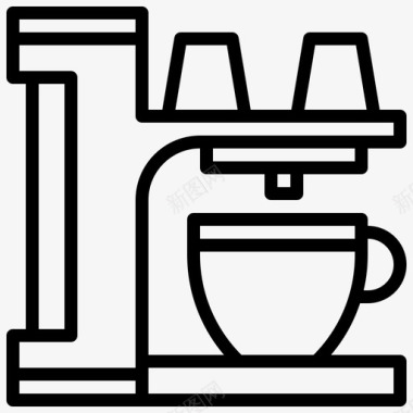黑咖啡瓶子饮料图标图标