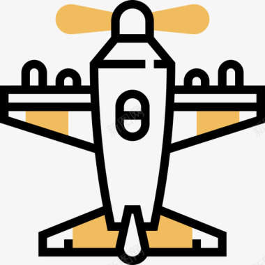 飞机游戏元素11黄影图标图标