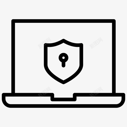 笔记本电脑保护安全图标svg_新图网 https://ixintu.com 保护 安全 电脑 笔记本