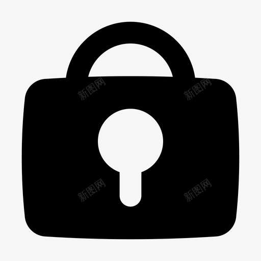 锁应用程序锁密码图标svg_新图网 https://ixintu.com 安全性 密码 应用程序 标志 标志符 用户界面 符号