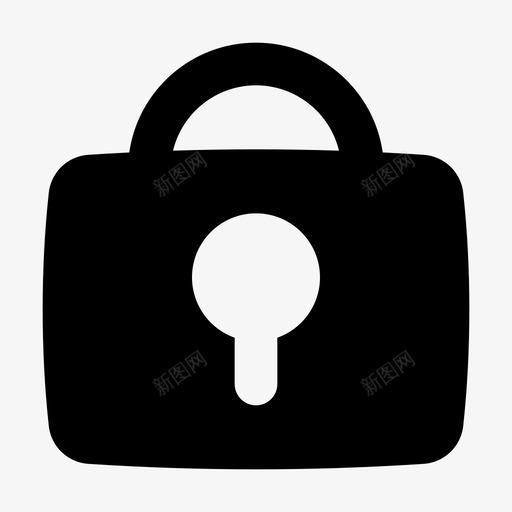 锁应用程序锁密码图标svg_新图网 https://ixintu.com 安全性 密码 应用程序 标志 标志符 用户界面 符号