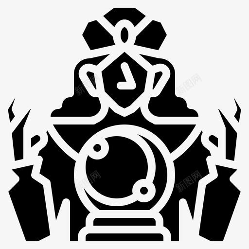 算命占星术狂欢节图标svg_新图网 https://ixintu.com 占星术 吉普赛 图标 塔罗 实心 狂欢节 算命 马戏团