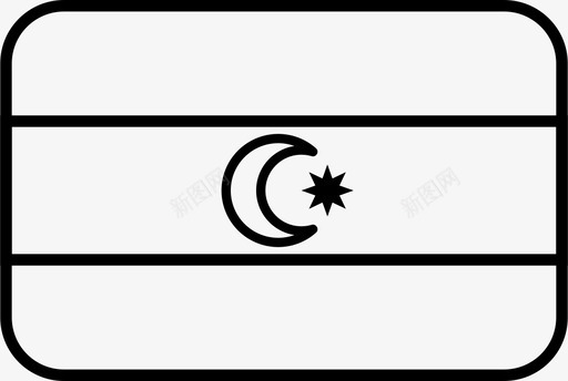 阿塞拜疆国旗国家世界图标图标