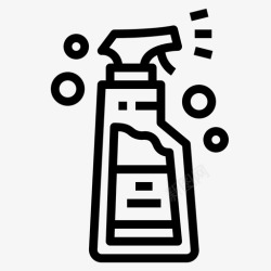 洗发喷雾喷雾瓶子洗发水图标高清图片