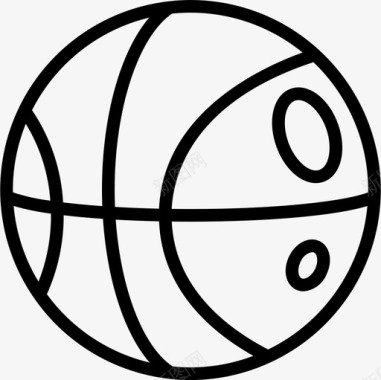 篮球体育和游戏2线性图标图标