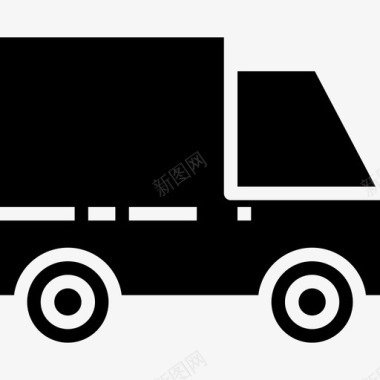 卡车购物和电子商务9实心图标图标