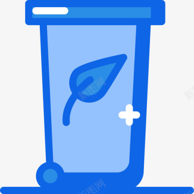 回收箱生态161蓝色图标图标