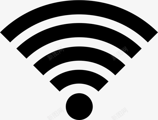 wifi连接热点图标svg_新图网 https://ixintu.com wifi 互联网 无线 热点 连接