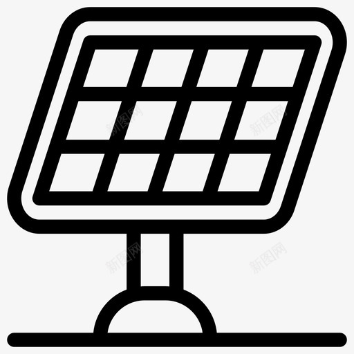 太阳能板太阳能电池太阳能图标svg_新图网 https://ixintu.com 功率 图形 图标 太阳能 太阳能电池 系统 线图 速度