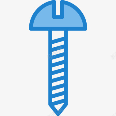 螺钉施工工具4蓝色图标图标
