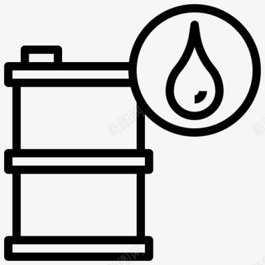 油桶化工电子图标图标