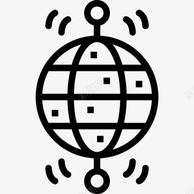 线性网络托管全球网络托管图标图标
