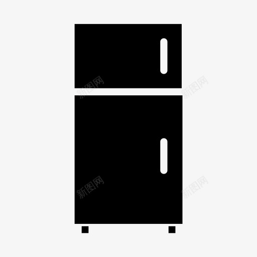 冰箱电器冷却器图标svg_新图网 https://ixintu.com 冰箱 冷冻机 冷却器 室内雕纹 电器