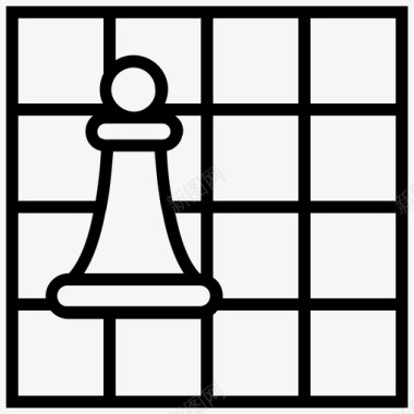 棋盘棋局棋子图标图标