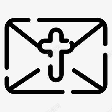 邮件复活节信封图标图标