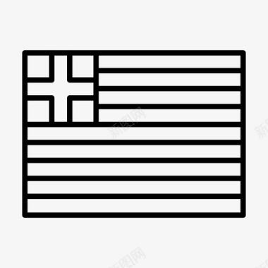 希腊国旗国家国旗图标图标