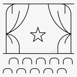 表演背景视频电影首映表演图标高清图片