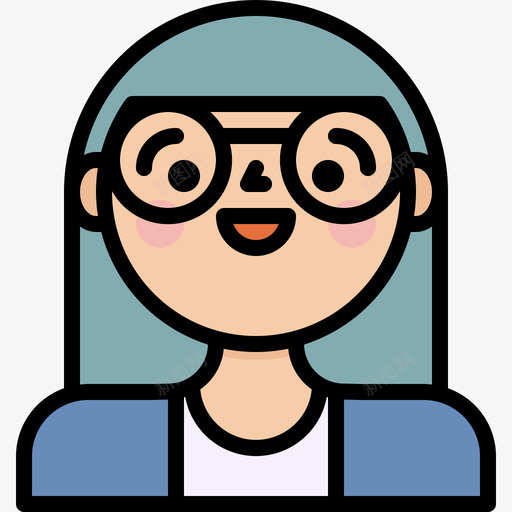 女人阿凡达43线性颜色图标svg_新图网 https://ixintu.com 女人 线性 阿凡 颜色