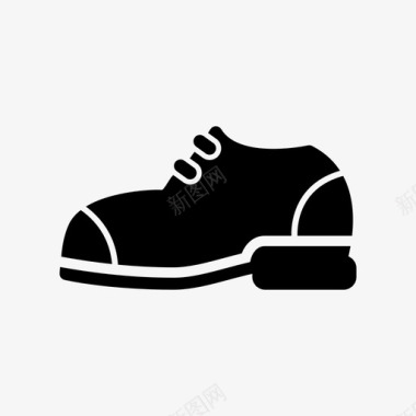 鞋靴子时装图标图标