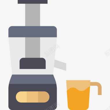 榨汁机厨房和炊具3扁平图标图标