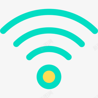 Wifi基本6线性颜色图标图标