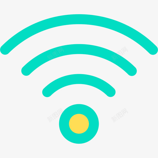 Wifi基本6线性颜色图标svg_新图网 https://ixintu.com Wifi 基本6 线性颜色