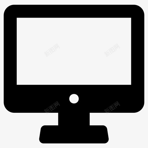 电脑设备显示器图标svg_新图网 https://ixintu.com 屏幕 显示器 电脑 设备