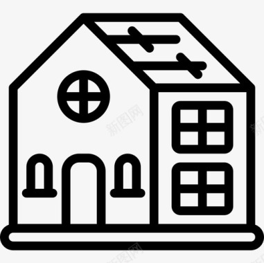 房屋住房直系图标图标