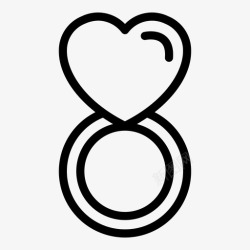 合适的婚姻对象爱情戒指婚姻求婚图标高清图片