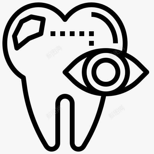 牙齿诊断牙科牙科护理图标svg_新图网 https://ixintu.com 牙医 牙科 牙科护理 牙齿 牙齿诊断