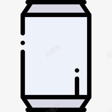 罐包装4线性颜色图标图标