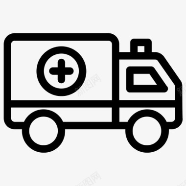 救护车急救服务急救车图标图标