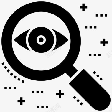 眼睛监控控制论网络安全图标图标