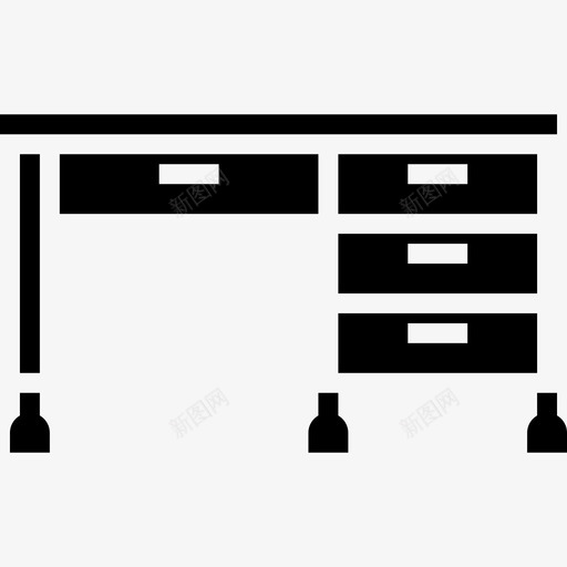 办公桌办公用品2填充图标svg_新图网 https://ixintu.com 办公桌 办公用品2 填充