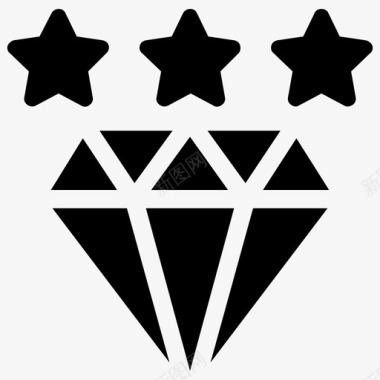 钻石同素异形体水晶图标图标