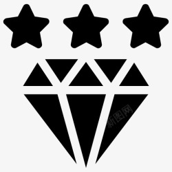 异形标志钻石同素异形体水晶图标高清图片